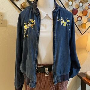Embroidered Blue Jacket